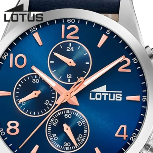 Lotus Herrenuhr Khrono Armbanduhr Leder blau UL18630/2