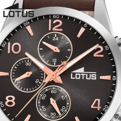 Lotus Herrenuhr Khrono Armbanduhr Leder dunkelbraun UL18630/3