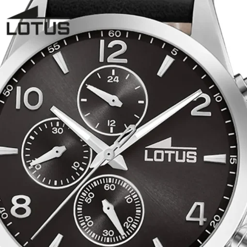 Lotus Herrenuhr Khrono Armbanduhr Leder schwarz UL18630/4