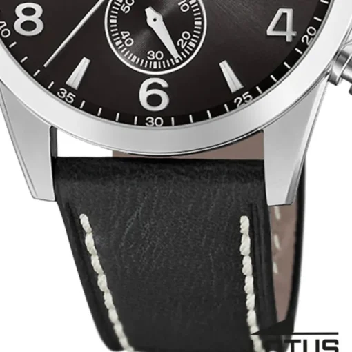 Lotus Herrenuhr Khrono Armbanduhr Leder schwarz UL18630/4