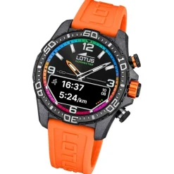 Lotus Herrenuhr Kunststoff orange Lotus Multifunktion Armbanduhr UL20000/7