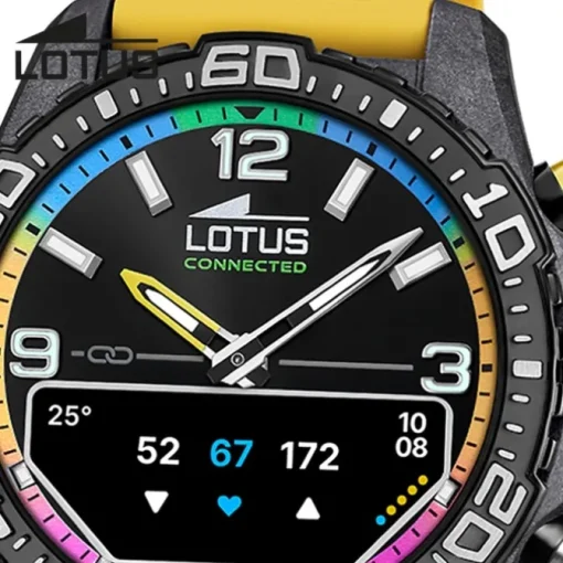 Lotus Herrenuhr Kunststoff gelb Lotus Multifunktion Armbanduhr UL20000/8