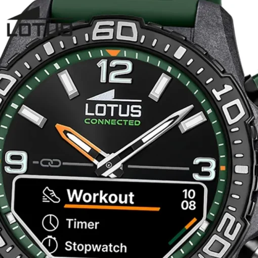 Lotus Herrenuhr Kunststoff Grün Lotus Multifunktion Armbanduhr UL20000/2