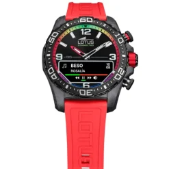 Lotus Herrenuhr Kunststoff rot Lotus Multifunktion Armbanduhr UL20000/6