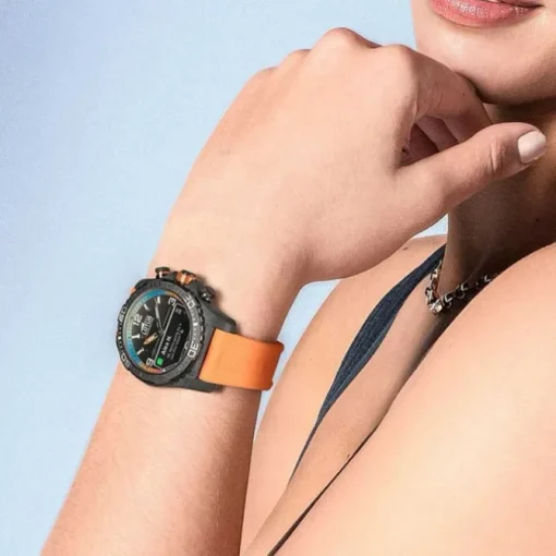 Lotus Herrenuhr Kunststoff orange Lotus Multifunktion Armbanduhr UL20000/7