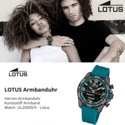 Lotus Herrenuhr Kunststoff Blau Lotus Multifunktion Armbanduhr UL20000/5