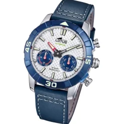 Lotus Herrenuhr Leder blau Lotus Classic Armbanduhr UL18811/1