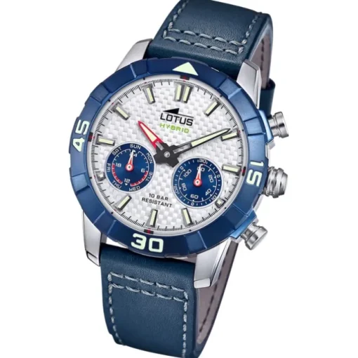 Lotus Herrenuhr Leder blau Lotus Classic Armbanduhr UL18811/1