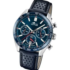 Lotus Herrenuhr Leder blau Lotus Classic Armbanduhr UL18915/2