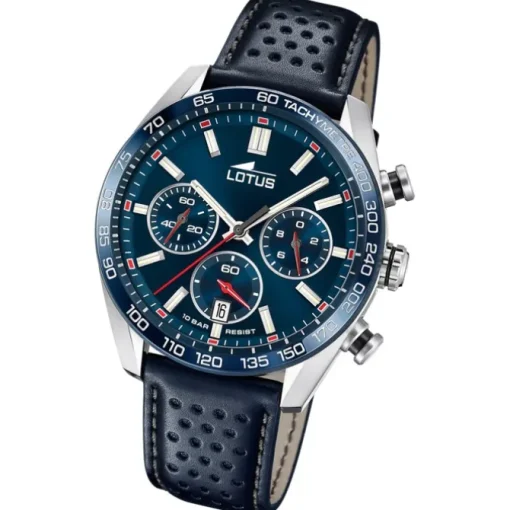 Lotus Herrenuhr Leder blau Lotus Classic Armbanduhr UL18915/2