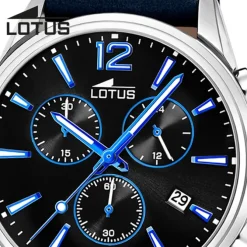 Lotus Herrenuhr Leder blau Lotus Classic Armbanduhr UL18691/6