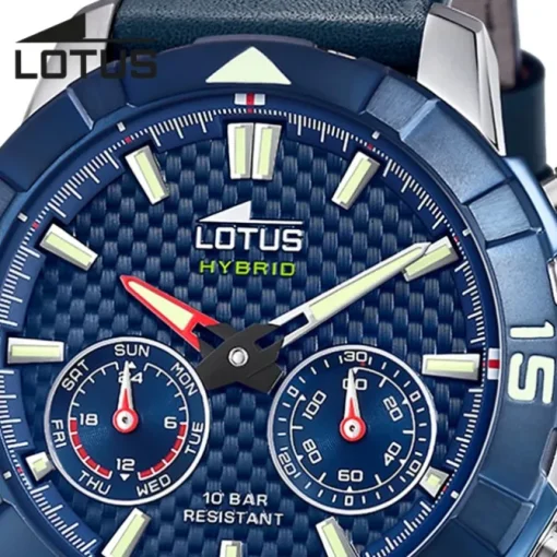 Lotus Herrenuhr Leder blau Lotus Classic Armbanduhr UL18811/3