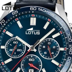 Lotus Herrenuhr Leder blau Lotus Classic Armbanduhr UL18915/2