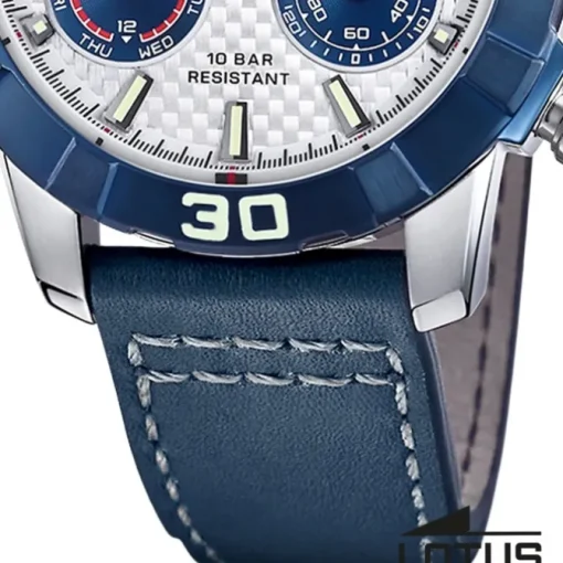 Lotus Herrenuhr Leder blau Lotus Classic Armbanduhr UL18811/1