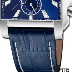 Lotus Herrenuhr Leder blau Lotus Classic Armbanduhr UL18851/2