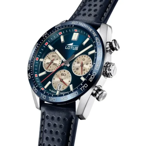 Lotus Herrenuhr Leder blau Lotus Classic Armbanduhr UL18915/2