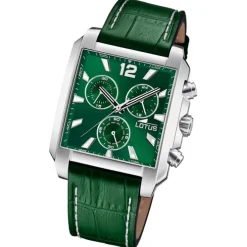Lotus Herrenuhr Leder Grün Lotus Classic Armbanduhr UL18851/3