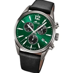 Lotus Herrenuhr Leder schwarz Lotus Classic Armbanduhr UL18683/4