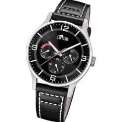 Lotus Herrenuhr Leder schwarz Lotus Classic Armbanduhr UL18832/3