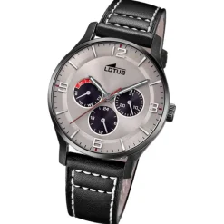 Lotus Herrenuhr Leder schwarz Lotus Classic Armbanduhr UL18834/1