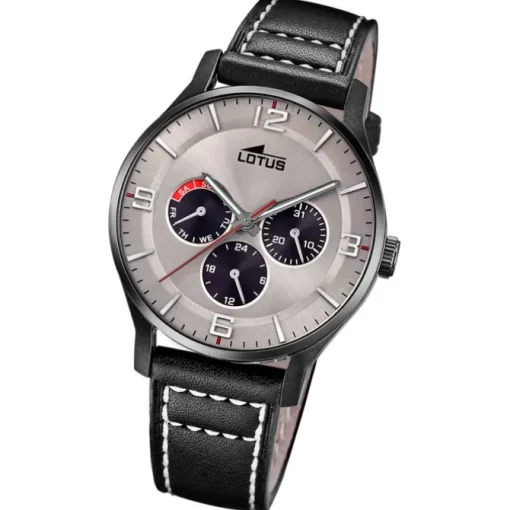 Lotus Herrenuhr Leder schwarz Lotus Classic Armbanduhr UL18834/1