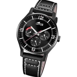 Lotus Herrenuhr Leder schwarz Lotus Classic Armbanduhr UL18834/2