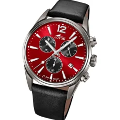 Lotus Herrenuhr Leder schwarz Lotus Classic Armbanduhr UL18683/5