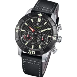 Lotus Herrenuhr Leder schwarz Lotus Classic Armbanduhr UL18811/2