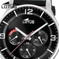 Lotus Herrenuhr Leder schwarz Lotus Classic Armbanduhr UL18832/3