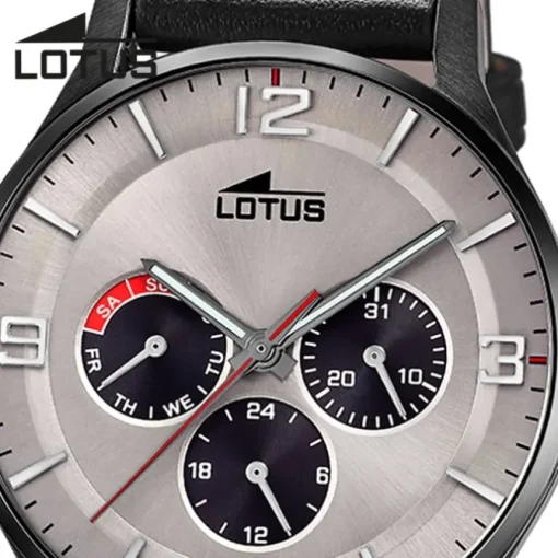 Lotus Herrenuhr Leder schwarz Lotus Classic Armbanduhr UL18834/1