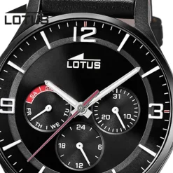 Lotus Herrenuhr Leder schwarz Lotus Classic Armbanduhr UL18834/2