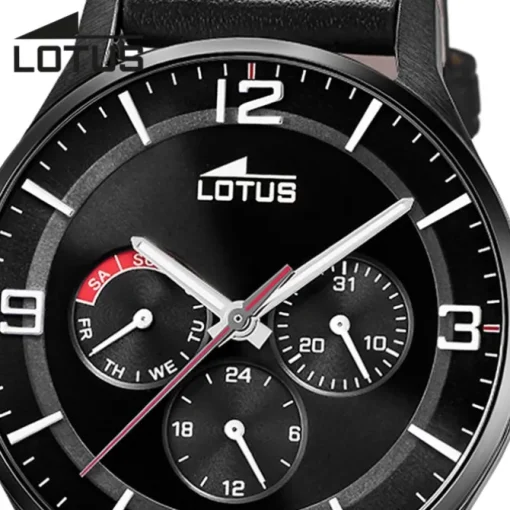 Lotus Herrenuhr Leder schwarz Lotus Classic Armbanduhr UL18834/2