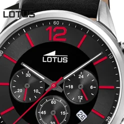 Lotus Herrenuhr Leder schwarz Lotus Classic Armbanduhr UL18689/6