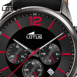 Lotus Herrenuhr Leder schwarz Lotus Classic Armbanduhr UL18687/6
