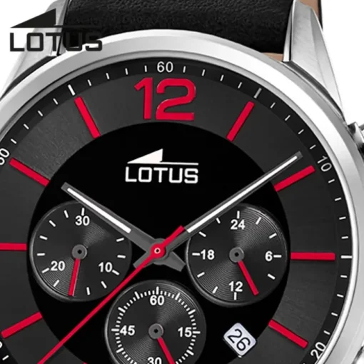 Lotus Herrenuhr Leder schwarz Lotus Classic Armbanduhr UL18689/6