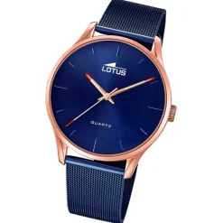 Lotus Herrenuhr Minimalist Armbanduhr Edelstahl blau UL18816/1