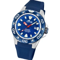 Lotus Herrenuhr Silikon blau Lotus Classic Armbanduhr UL18927/B