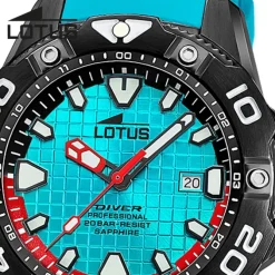 Lotus Herrenuhr Silikon blau Lotus Classic Armbanduhr UL18928/1