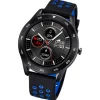Lotus Herrenuhr Silikon schwarz blau hellgrün Multifunktion Armbanduhr UL50013/B