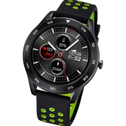 Lotus Herrenuhr Silikon schwarz grün grau Multifunktion Armbanduhr UL50013/1