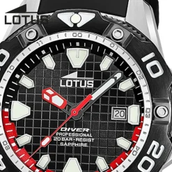Lotus Herrenuhr Silikon schwarz Lotus Classic Armbanduhr UL18927/4