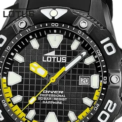 Lotus Herrenuhr Silikon schwarz Lotus Classic Armbanduhr UL18928/2