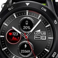 Lotus Herrenuhr Silikon schwarz grün grau Multifunktion Armbanduhr UL50013/1