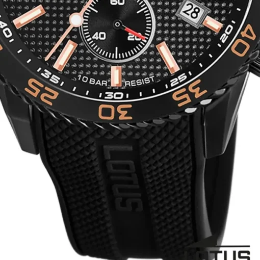 Lotus Herrenuhr Silikon schwarz Lotus Classic Armbanduhr UL18672/C