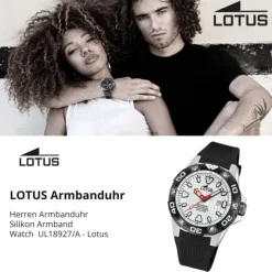 Lotus Herrenuhr Silikon schwarz Lotus Classic Armbanduhr UL18927/A