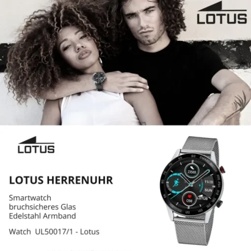 Lotus Herrenuhr Smartwatch Smartwatch Edelstahl silber UL50017/1