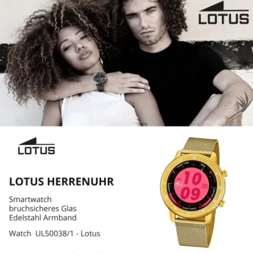 Lotus Herrenuhr Smartwatch Smartwatch Edelstahl gold UL50038/1