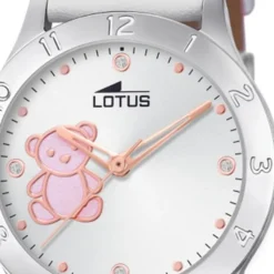 LOTUS Jugend Armbanduhr Junior 18657/B Quarz Leder weiß UL18657/B