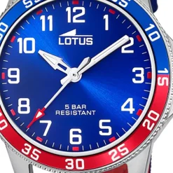 Lotus Jugend Armbanduhr Junior 18787/1 Analog Leder blau rot UL18787/1