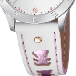 LOTUS Jugend Armbanduhr Junior 18657/B Quarz Leder weiß UL18657/B